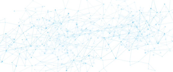 Abstract white, blue digital technology futuristic communication high tech concept background.