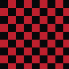 Bold Red and Black Checkered Pattern Background
