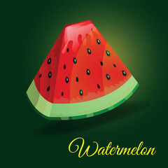 National Watermelon Day, Watermelon Day held on 03 August, editable template, National Watermelon Day stock illustration.