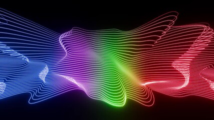 Classic waves equalizer VJ loop animation background