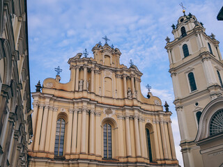 Fototapeta premium Vilnius University, Church of St Johns and Belfry