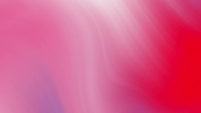 Abstract pink magenta red fuchsia gradient with soft white highlights. Smooth blurred flowing motion, silky color transitions, bright luminous tones. Elegant 4K seamless loopable background video.