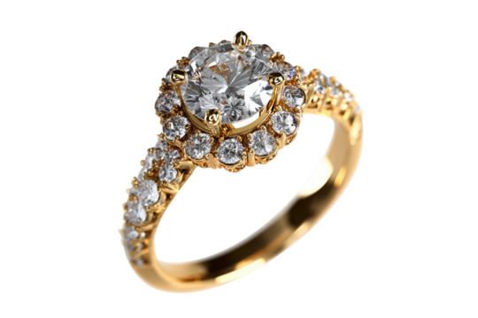 Handmade personalized jewelry isolated on transparent background