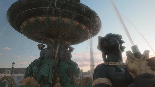 La Fontaine des Fleuves in Paris La Concorde