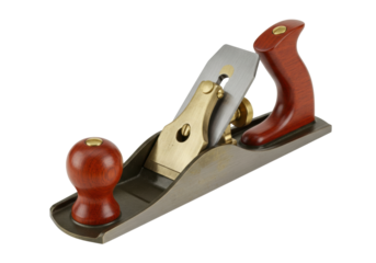 Isolated bench hand plane used by carpenter for woodworking tasks in carpentry shop