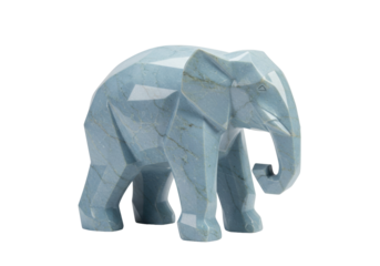 Isolated Figurines Animal Cute Decorative Statues Elephant Stone Sculpture Collection