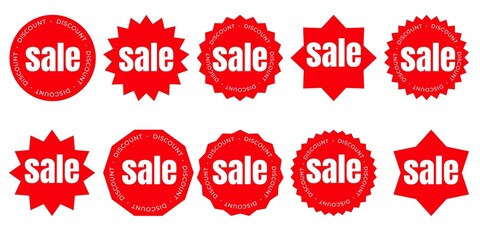 set of discount labels