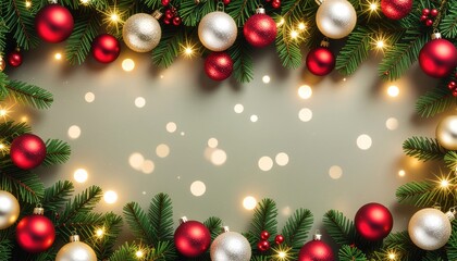 Festive holiday celebration christmas scene decorative ornaments cozy atmosphere close-up view joyful spirit