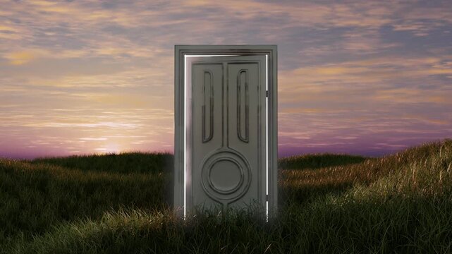 3D loop satisfying door pathway animation