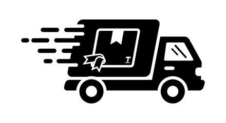 Fast Box Express Delivery Logo Vector Symbol