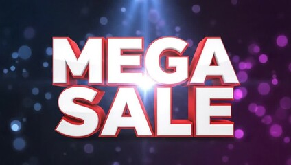 Mega sale event promotion video for retail stores and online shops discount sale advertising campaign