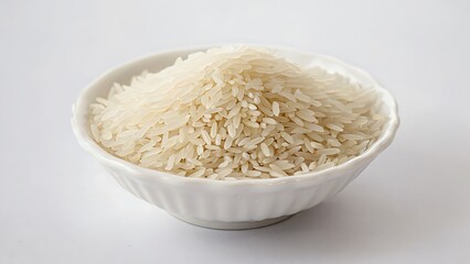 Bowl of uncooked rice
