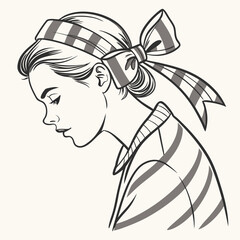 Vintage Coquette Style Ribbon and Bow Clipart