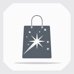 Festive Gift Bag Icon Sparkle Design, Perfect for Holidays, Celebrations, and Special Occasions