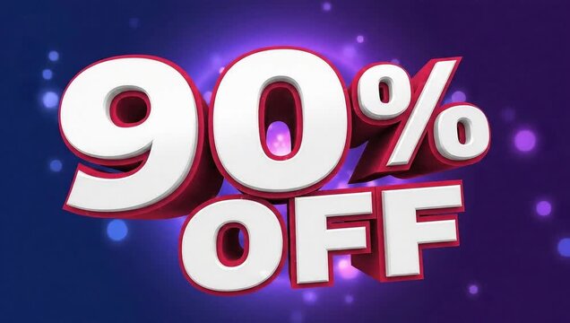 Get ninety percent off sale now limited time offer special discount promotion best deal save today