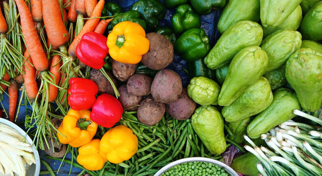 Fresh winter vegetables of India