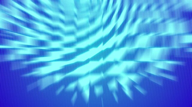Abstract creative motion glowing glare light with dash line on gradient blue background. Video animation Ultra HD 4k footage.