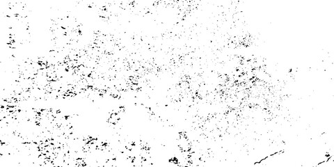 Fototapeta premium Distress urban overlay spotted concrete grain surface grainy noise rust wall grunge black splatter and white background. damaged chalk crack rough ink wall texture. 