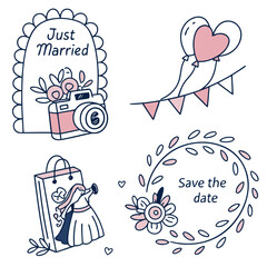 Elegant Hand-Drawn Wedding Illustrations