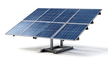 Image of solar panel isolated on the white background 
