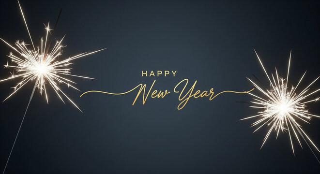 New years celebration sparkler design