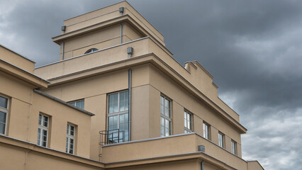 ARCHITECTURE - A beautiful railway station building from 1929 in the modernist style in Zbaszyn