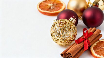 Christmas Lights & Red Berries Close-Up 16:9