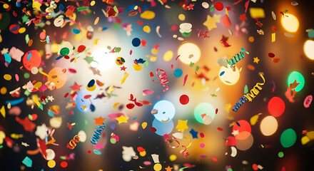 Colorful Confetti Explosion A Celebration of Joy and Festivities