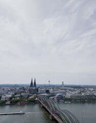 Beautiful landscape of the gothic Cologne cathedral