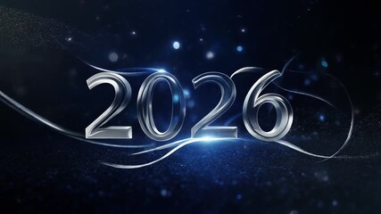 Year 2026 celebration animation