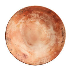 dark terracotta handmade plate featuring subtle natural texture suitable for rustic warm table settings