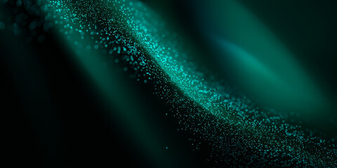 Ciemnozielone tło z efektem złotego pyłu – abstrakcja glamour