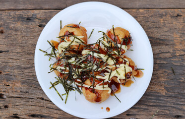 Takoyaki japanese snack street food
