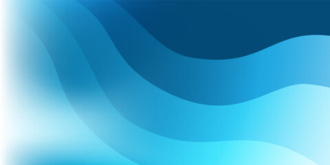 Obraz premium Abstract bright wavy background with translucent wavy, curvy shapes, soft gradient colors in blue and white. Modern flowing design, perfect for digital art, presentations, or contemporary decoration.
