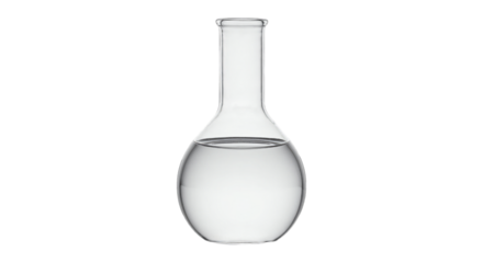 Clear liquid in laboratory flask chemical beaker science experiment liquid beaker lab equipment