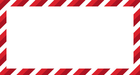 Candy cane christmas frame with blank space. Christmas border frame. Merry Christmas Candy cane rectangle frame card elements decoration. New Year picture frame ribbon. Xmas striped border