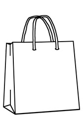 shopping bag isolated on white