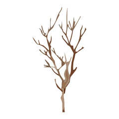 Obraz premium watercolor winter trees