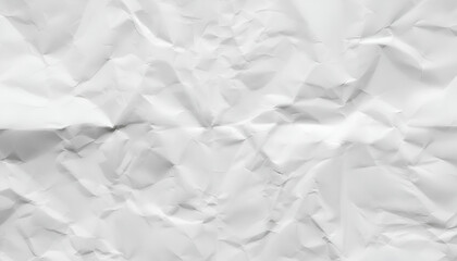 White crumpled paper, Crumpled Paper Poster Photo Effect Mockup, Crumpled Paper texture overlay effect