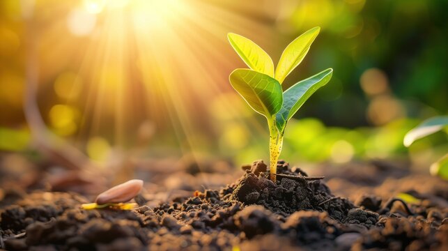 A Healthy Plant Representing an Employee in a Nurturing Corporate Environment.