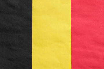 Obraz premium Belgian paper flag
