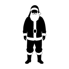 santa clause silhouette illustration