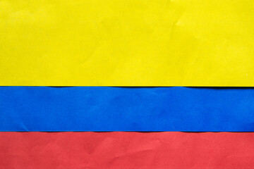 Paper colombian flag