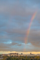 View of castle in Cuellar Spain