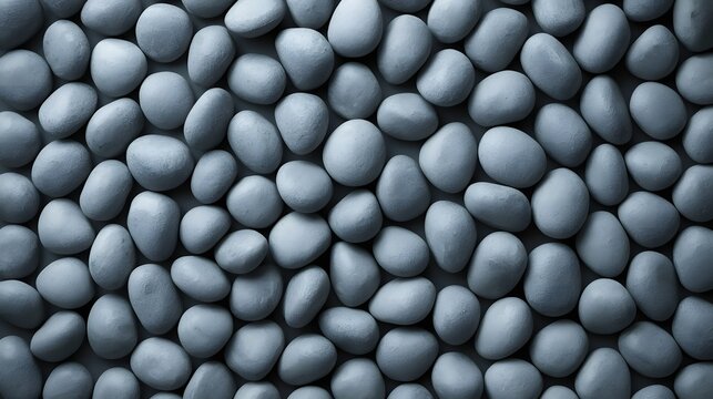 Smooth Grey Pebble Stone Texture Background &ndash; Natural Rock Pattern for Zen, Spa & Design