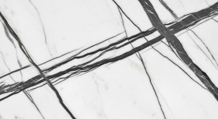 White marble with black veins texture background.