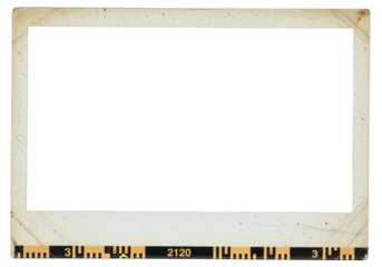 Instant Photo Film Frame. Snapshot Border Overlay. Retro Vintage Effect. Isolated PNG Texture. Transparent Background
