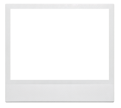 Instant Photo Film Frame. Snapshot Border Overlay. Retro Vintage Effect. Isolated PNG Texture. Transparent Background