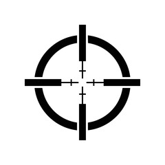 Crosshair Target Reticle Symbol for Aiming and Precision.