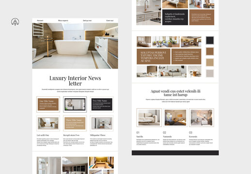 Luxury Interior News Letter Template